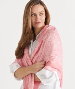 Bandana Print Scarf - Pink