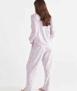 BCNA Heart Print Pyjama Set