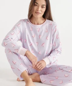 BCNA Heart Print Pyjama Set