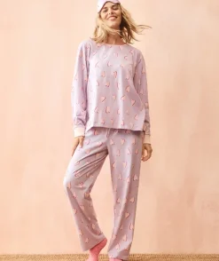 BCNA Heart Print Pyjama Set