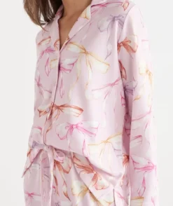 Brushed Bow Print Novelty Pyjama Set