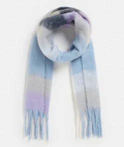 Brushed Check Scarf - Ink