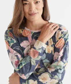 Brushed Fruity Floral Pyjama Top