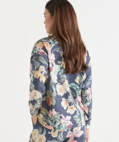 Brushed Fruity Floral Pyjama Top