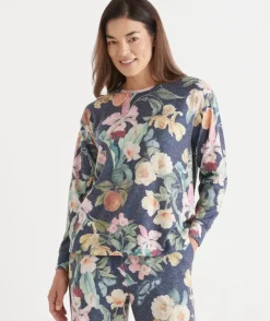 Brushed Fruity Floral Pyjama Top