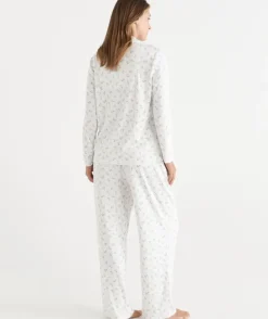 Brushed Pointelle Floral Ditsy Pyjama Set
