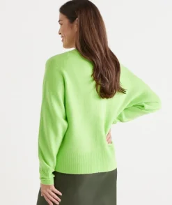 Brushed Rib V Neck Jumper