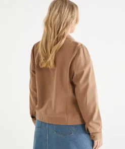 Button Up Collared Denim Jacket