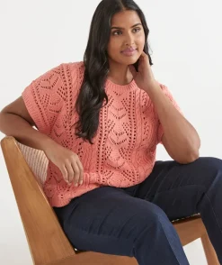 Cable Short Sleeve Knit