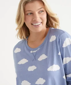 Cloud Print Long Sleeve Pyjama Set