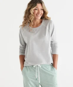 Contrast Long Sleeve Pyjama Top