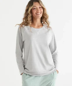 Contrast Long Sleeve Pyjama Top