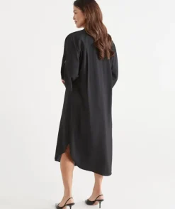 D Ring Shirt Midi Dress