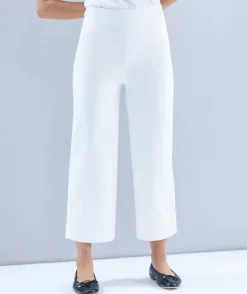 Denim Culotte - White