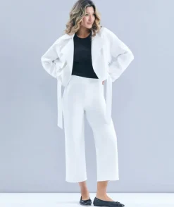 Denim Culotte - White