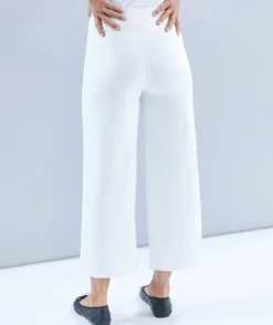 Denim Culotte - White