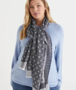 Denim Jacquard Scarf