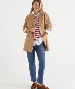Double Breasted Mid Length Coat