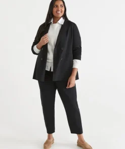 Double Breasted Ponte Blazer