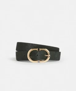 Double Buckle Wide Belt