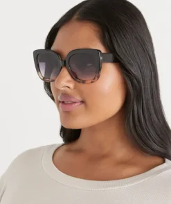 Esther Black Oversized Sunglasses