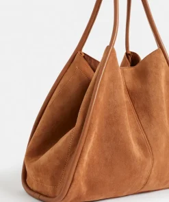 Faux Suede Summer Tote Bag