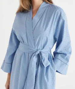 Flock Spot Robe