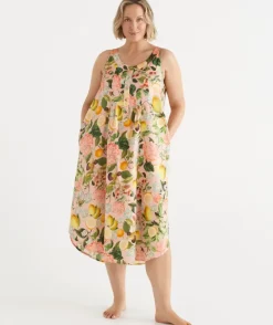 Floral Botanical Orchard Sleeveless Nightie