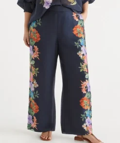 Floral Botanical Wide Leg Pant