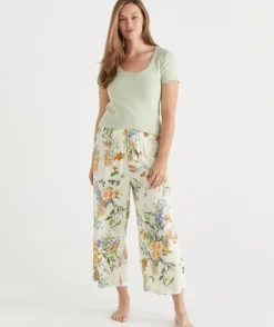 Floral Field Print 3/4 Pyjama Pant