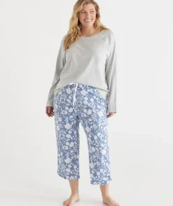 Floral Print 3/4 Pyjama Pant