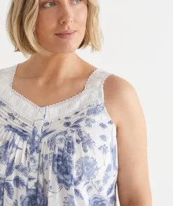 Floral Toile Sleeveless Nightie