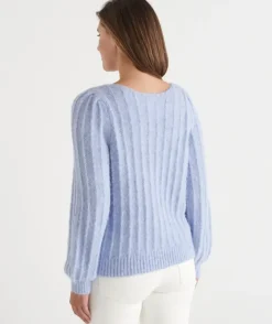 Fluffy Boat Neck Jumper