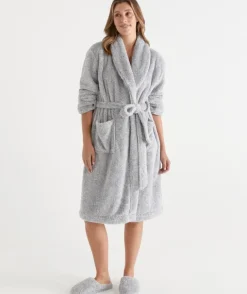 Fluffy Knit Robe