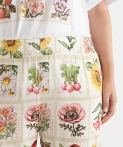 Garden Stamp Print Pyjama Pant