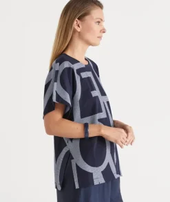 Geometric Print Short Sleeve Tee