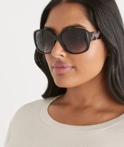 Gracie Oversized Sunglasses - Black