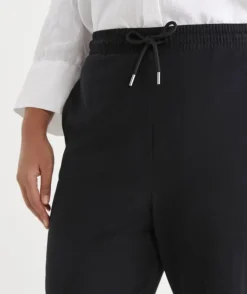 Jersey Relaxed Drawstring Pant - Black