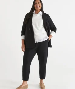 Jersey Relaxed Drawstring Pant - Black