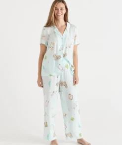 Jetsetter Travel Short Sleeve Novelty Pyjama Set