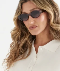 Jonava Charcoal Oval Sunglasses