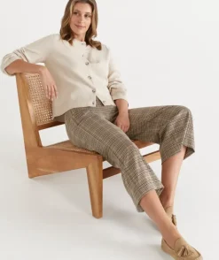Knit Crew Neck Cardigan