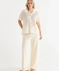 Knit Pointelle Pant