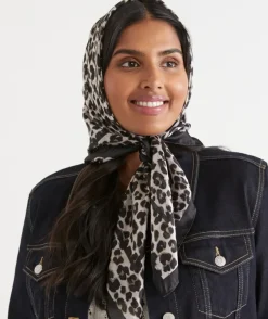 Leopard Square Scarf
