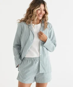 Long Sleeve Stripe Pyjama Shirt