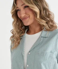 Long Sleeve Stripe Pyjama Shirt