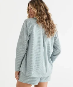 Long Sleeve Stripe Pyjama Shirt