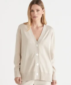 Milano V Neck Lounge Knit Cardigan