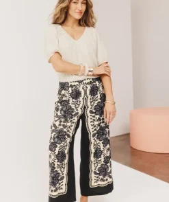 Noir Bloom Culotte Pant
