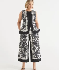 Noir Bloom Culotte Pant